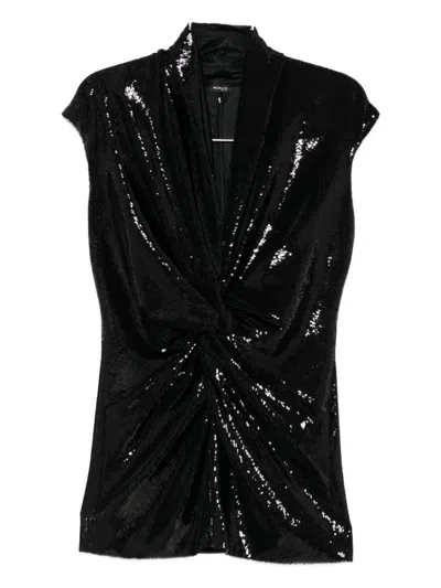 Kiton Sequin Twist Tank Top In Black