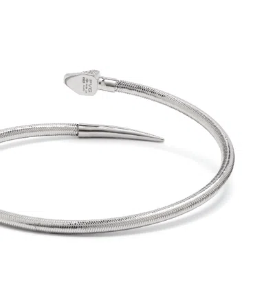 Ponte Vecchio Ruby And Diamond Snake Bracelet In White Gold