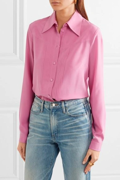 Shop Gucci Silk Crepe De Chine Shirt