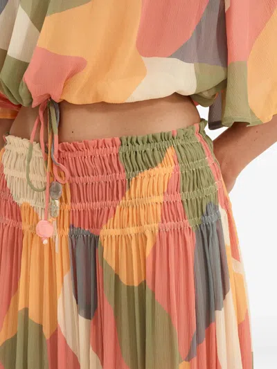 Eres Geometric Print Blouse In Multi