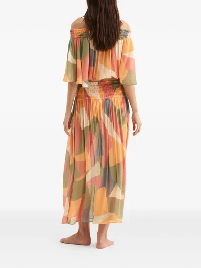 Eres Geometric Print Blouse In Multi