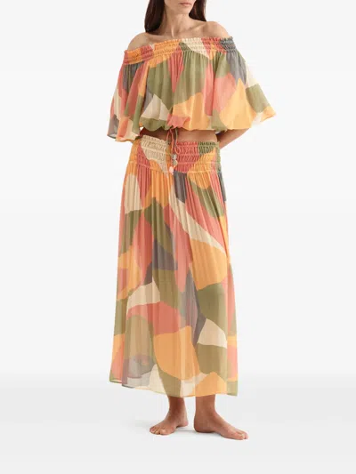 Eres Geometric Print Blouse In Multi