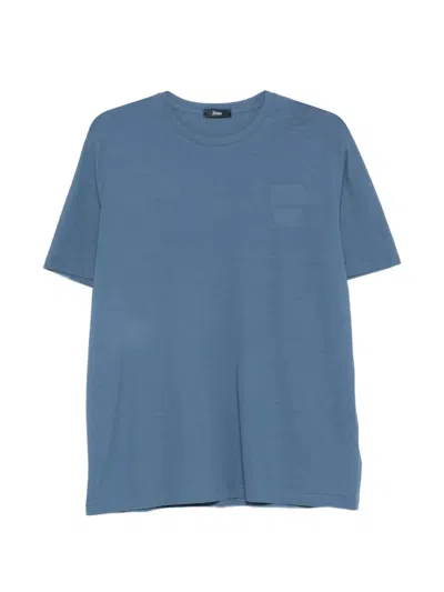 Herno Cotton Round-neck T-shirt In Multi