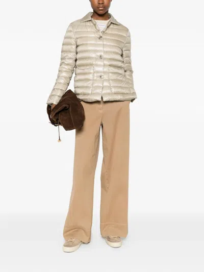 Herno Quilted Down Down Jacket In Neutral