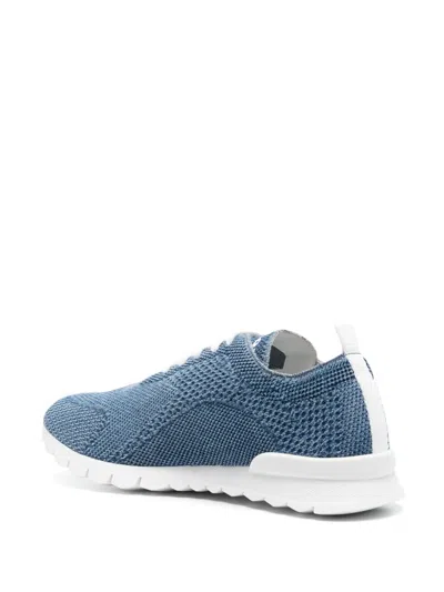 Kiton Fits Sneaker In Blue