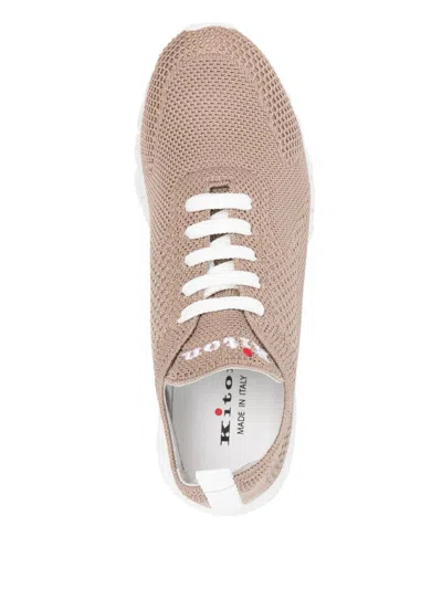 Kiton Fits Sneaker In Beige