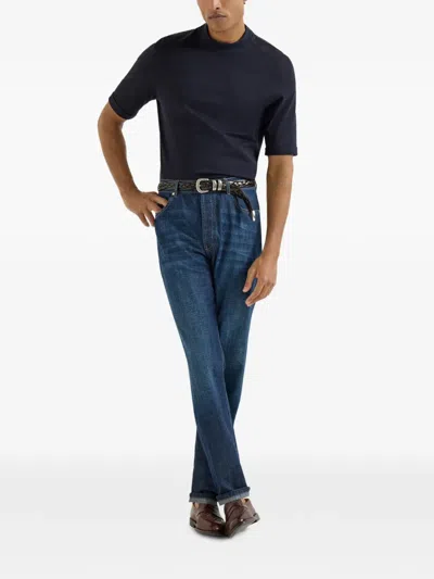 Brunello Cucinelli Five-pocket Jeans In Blue