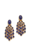 AURELIE BIDERMANN Wild West Clip On Lapis Lazuli Earrings