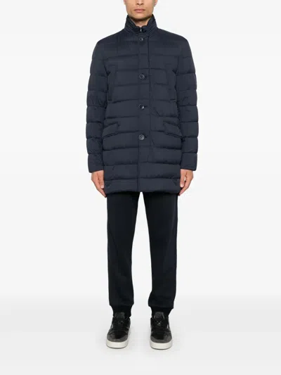 Herno Goose Down Padded Down Coat In Blue