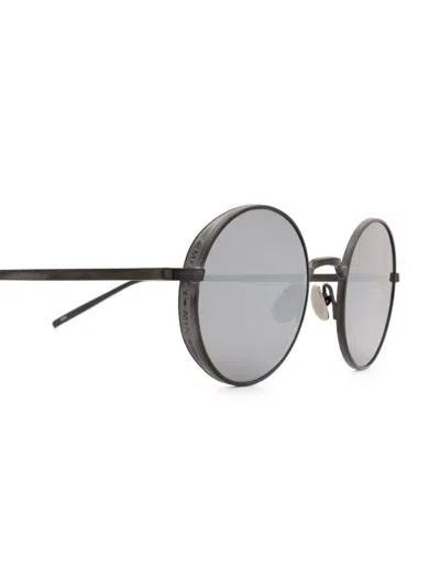 Matsuda Titanium Round-frame Sunglasses In Silver