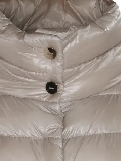 Herno Quilted Down-filled Down Coat In Neutral