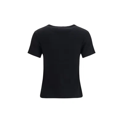 Off-white Off White Off Stamp Rib Basic Tee Black White In Black