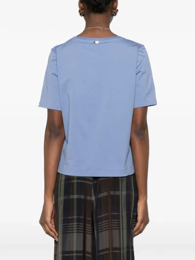 Herno Rounded-hem Crew Neck T-shirt In Multi