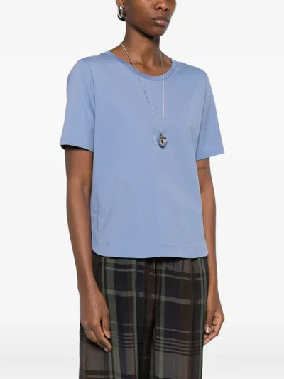 Herno Rounded-hem Crew Neck T-shirt In Multi