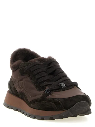 Brunello Cucinelli Active Sneaker In Brown