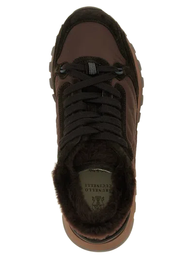 Brunello Cucinelli Active Sneaker In Brown