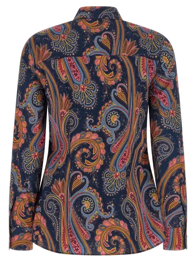 Etro Paisley-patterned Cotton Blouse In Multi