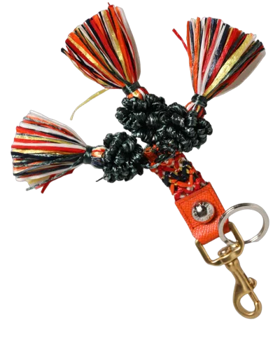 Dolce & Gabbana Clasp Finder Key Case In Multicolor