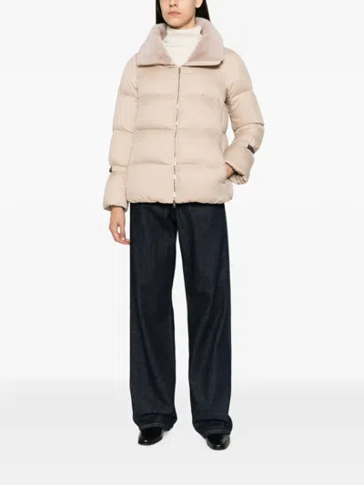 Herno Quilted Down-filled Down Jacket In Neutral