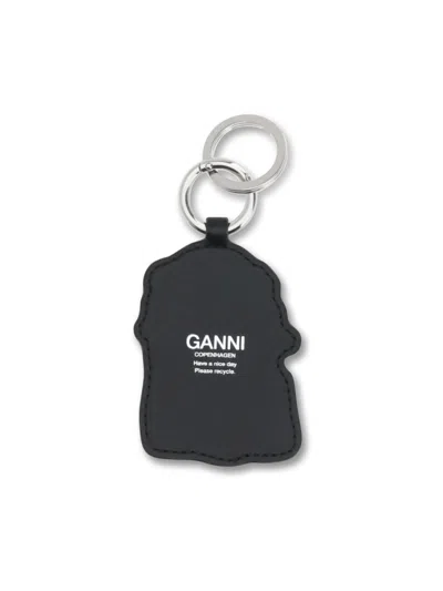 Ganni Poodle Key Ring Black Keyrings E Chains In Multi