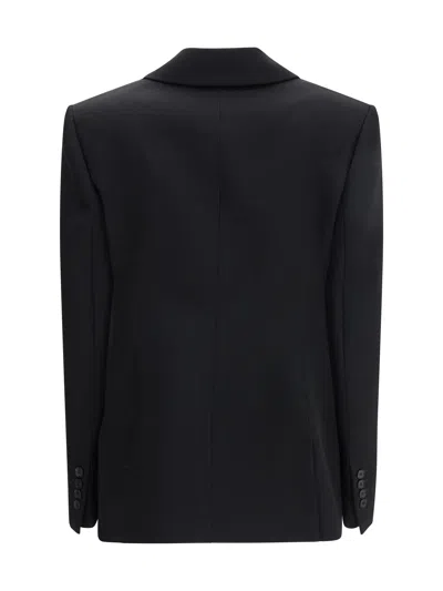 Givenchy Double-breasted Wool Blazer In Black