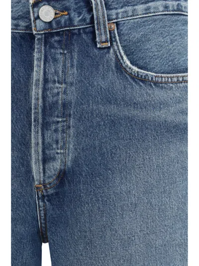 Agolde Anson Denim Shorts In Blue