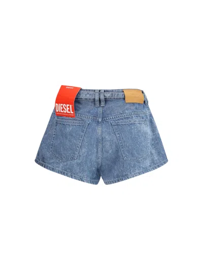 Diesel Distressed Denim Denim Shorts In Multi