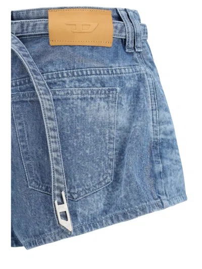 Diesel Distressed Denim Denim Shorts In Multi