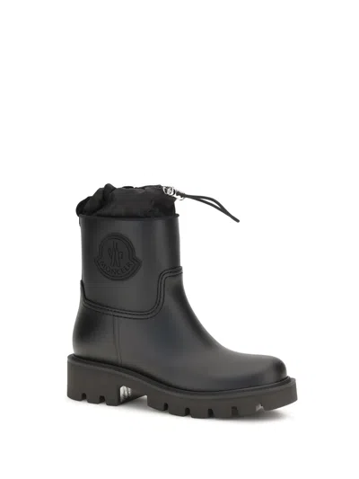 Moncler Kickstream Rain Boots In Black