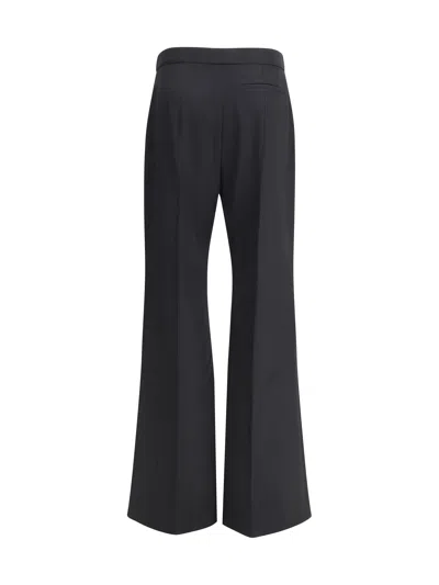 Givenchy Wool Grain De Poudre Bootcut Trousers In Black