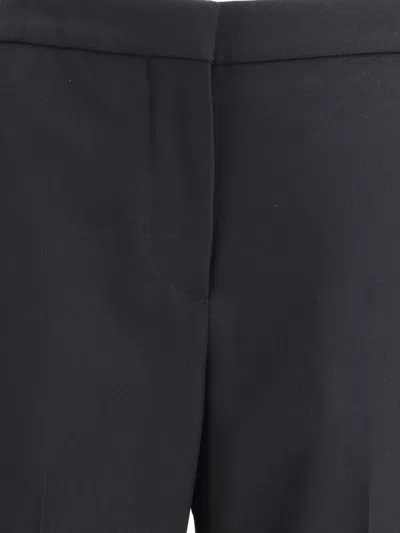 Givenchy Wool Grain De Poudre Bootcut Trousers In Black