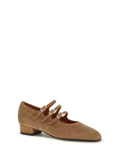 Carel Paris Ballet Flat In Tan