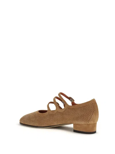 Carel Paris Ballet Flat In Tan