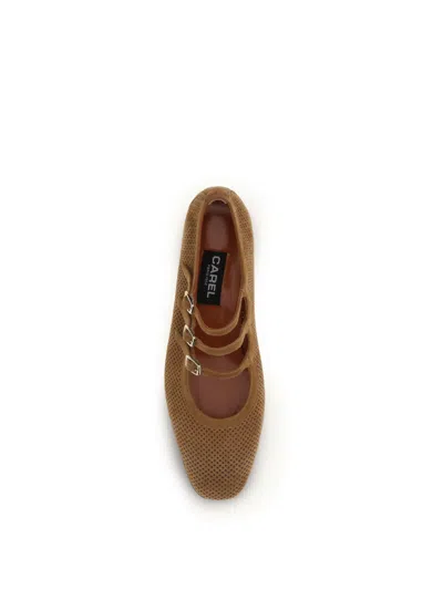 Carel Paris Ballet Flat In Tan