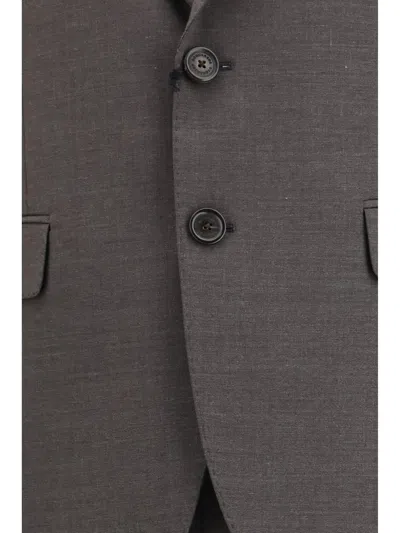 Dsquared2 Single-breasted Wool-blend Pant Suit In Gray
