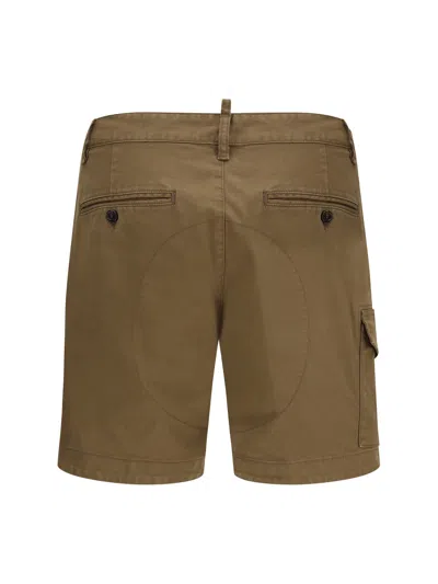 Dsquared2 Multi-pocket Cargo Cargo Shorts In Brown