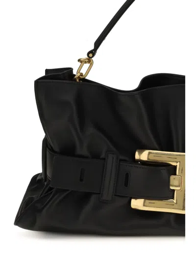 Balmain Anthem Shoulder Bag In Black
