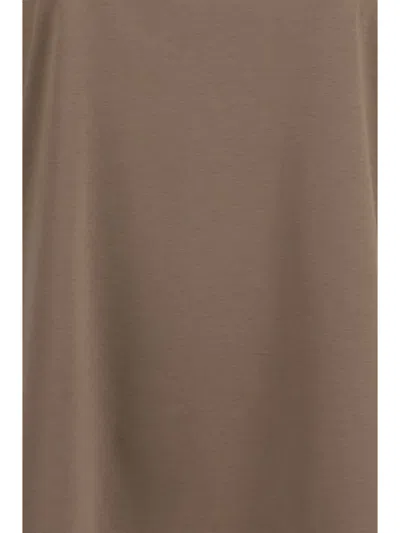 Rohe Oversized Cotton-modal-silk Blend T-shirt In Brown