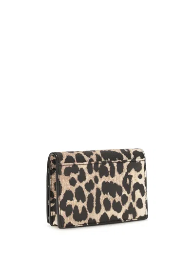 Ganni Bou Card Case In Multicolor