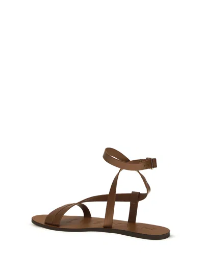 Manebi Canyon Sandals In Tan Gladiator