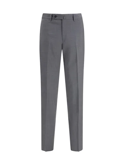 Germano Tailored Virgin Wool Pants In Gray
