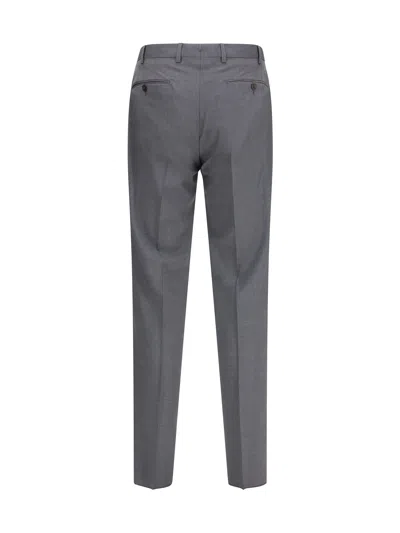 Germano Tailored Virgin Wool Pants In Gray