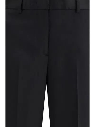 Lardini Wool Tailored Trousers In Black
