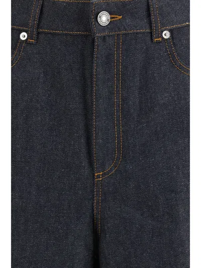 Givenchy Raw Cocoon Cut Jeans In Blue