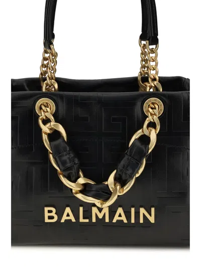 Balmain Shoulder Bag In Black