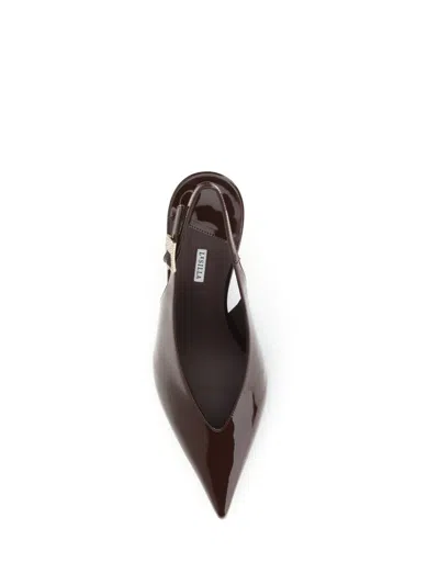 Le Silla Clivage Slingback Heel In Brown