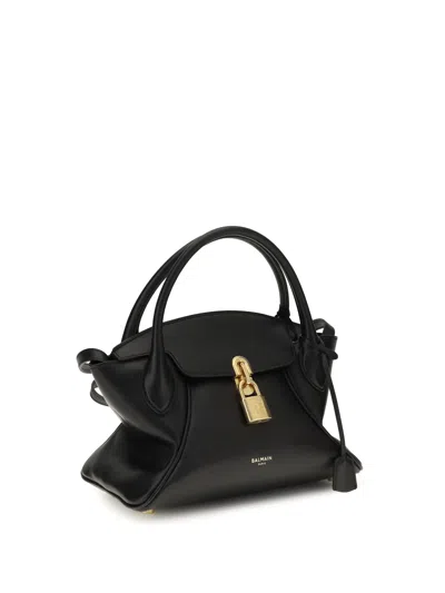 Balmain Pulse Top Handle Bag In Black