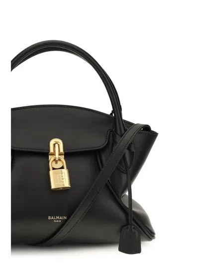 Balmain Pulse Top Handle Bag In Black