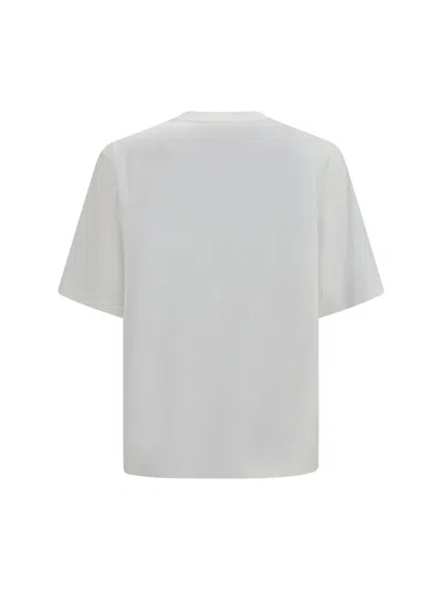 Rohe Oversized Cotton-modal-silk Blend T-shirt In White