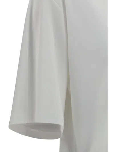 Rohe Oversized Cotton-modal-silk Blend T-shirt In White